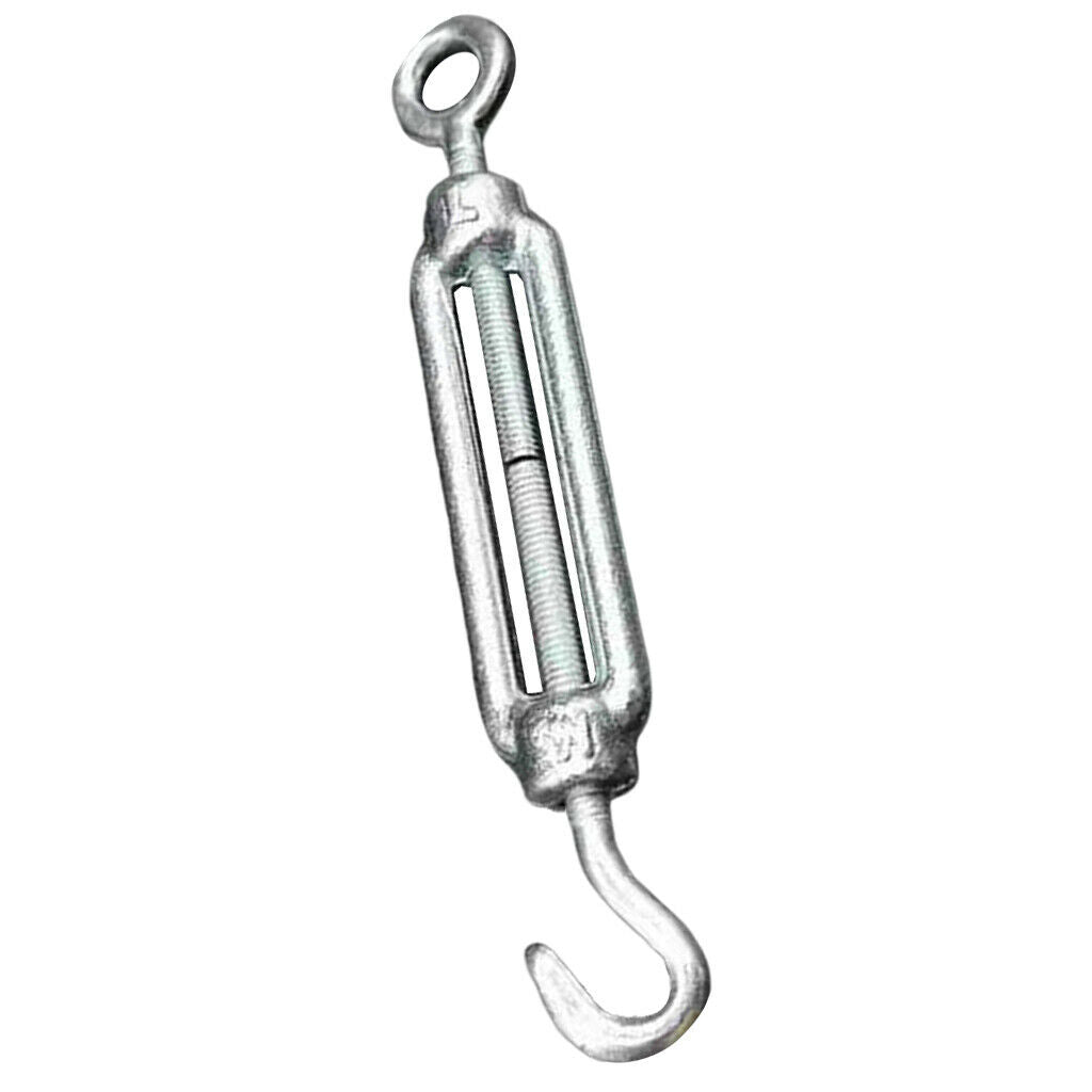 316 Stainless Steel DIN1480 Eye Hook Turnbuckle Wire Rope Cable Tension 12mm