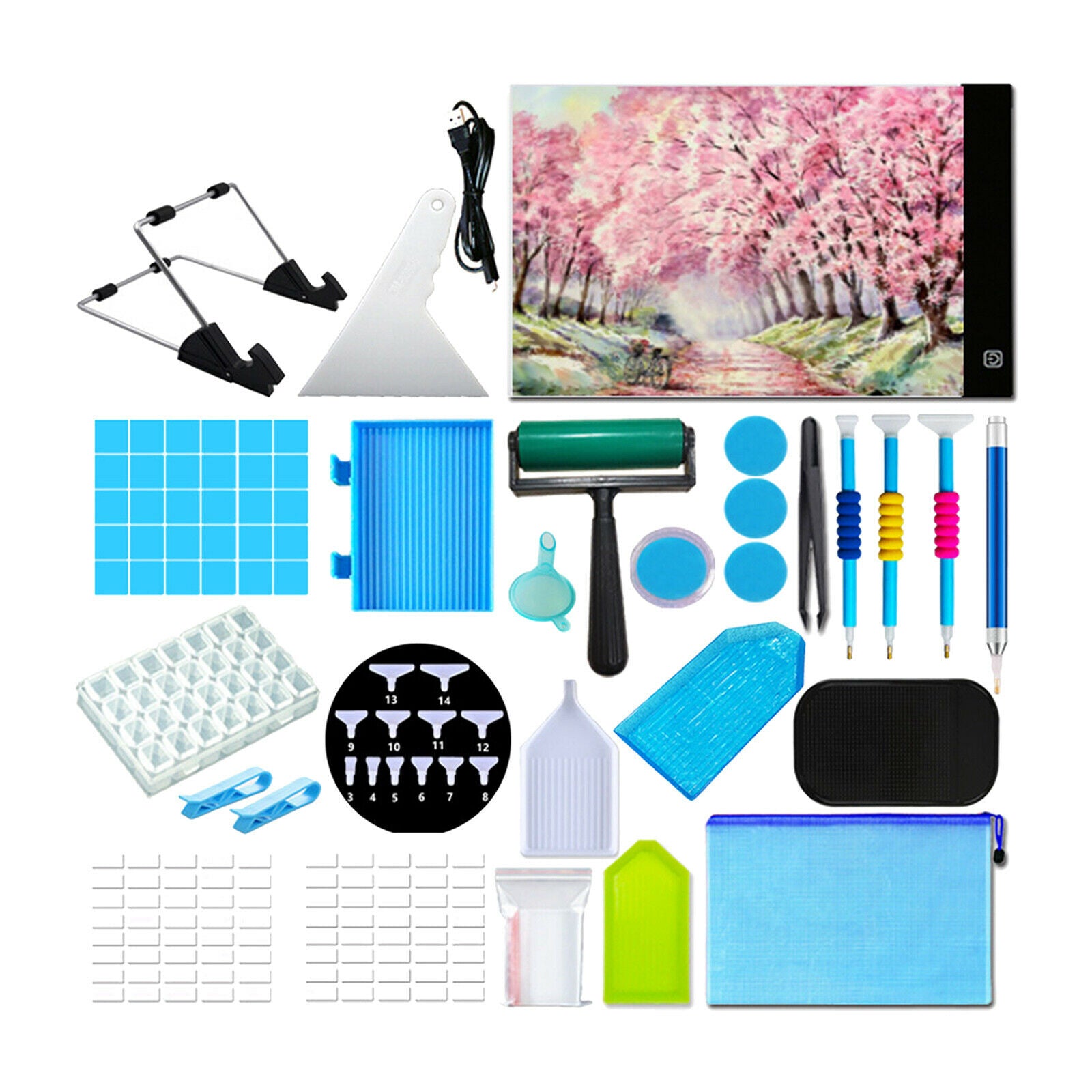 Diamond Painting Tools and Accessories with 28 Slots Diamond Painting Craft