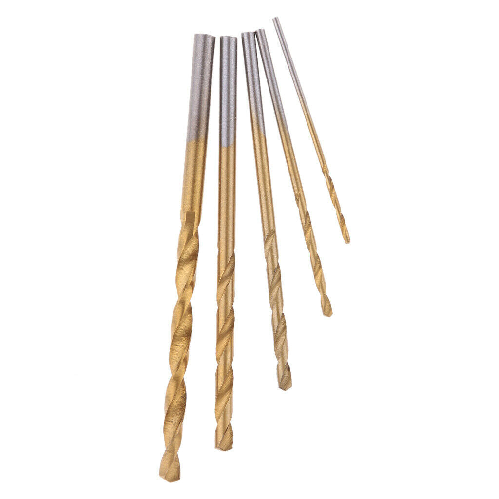 100x Professional Hss 1.0mm, 1.5mm, 2.0mm, 2.5mm,3.0mm Drill Bit Twist Drill