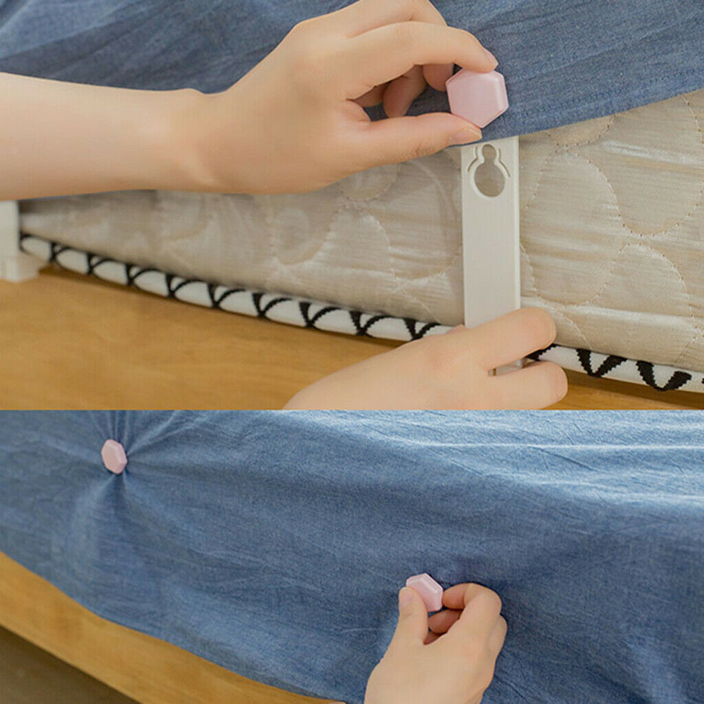 2X 4Pack Bed Sheet Holder Fastener For Mattress Covers Sofa Cushion White