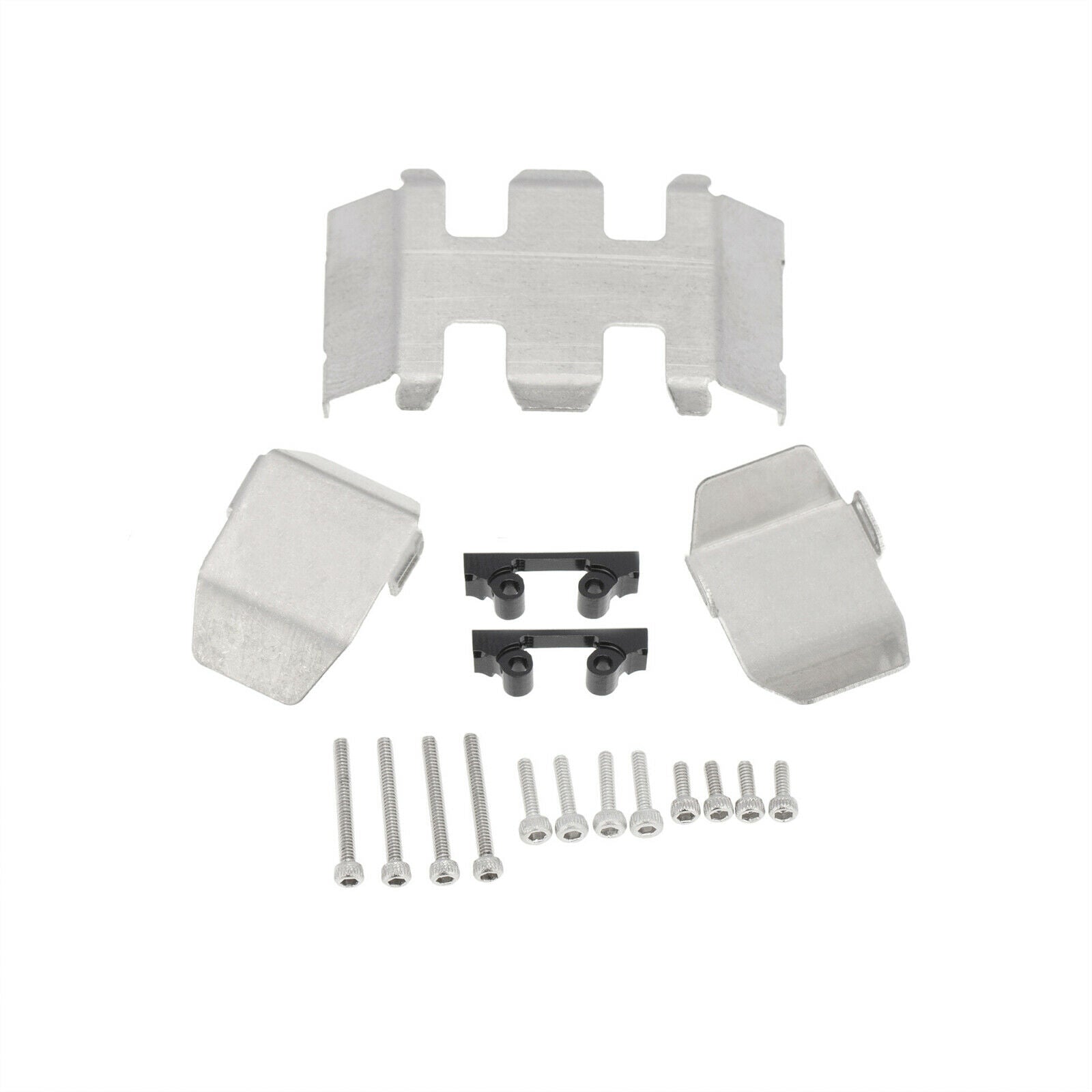 For Axial SCX24 AX90081 1:24 RC Car Stainless Steel Axle Skid Plate Guard Set HY