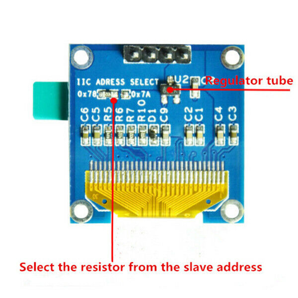 0.96in I2C IIC Serial 128X64 OLED LCD LED Display Module SSD1306 For Arduino BW4