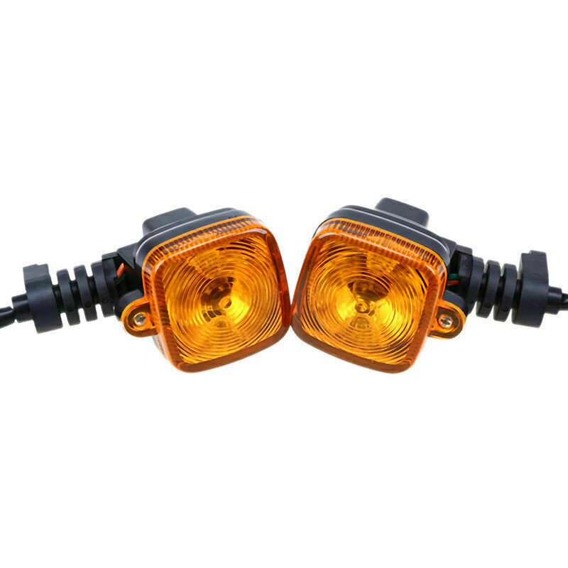 Amber Motorbike Motocross Scooter 12V Turn Signal Indicators Light Blinker Lamp