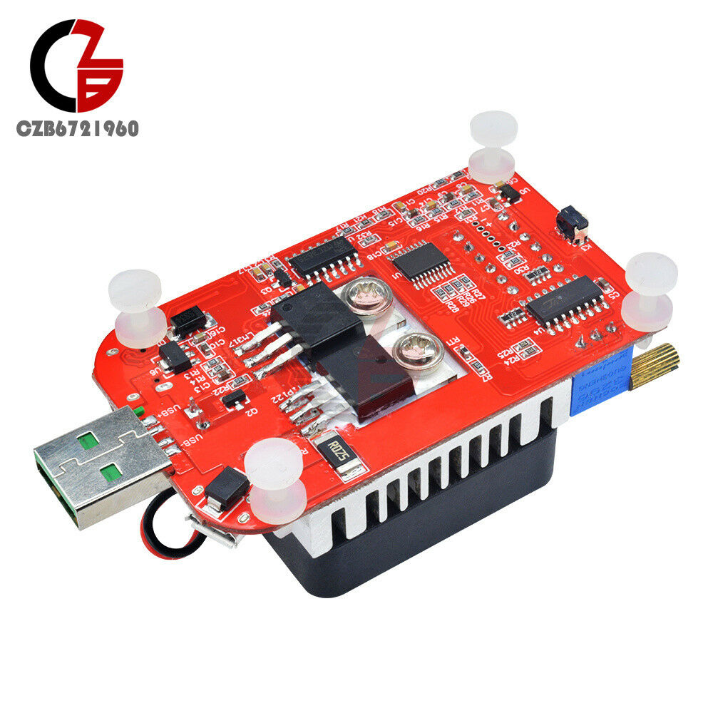 25W QC3.0 LED Display USB Intelligent Electronic Load Thermostatic fan Tester