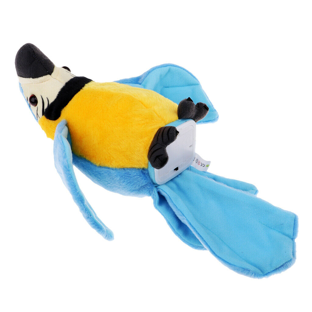 Plush Talking Parrot Electronic Pet Party Favors Children Toys 29cm Blue
