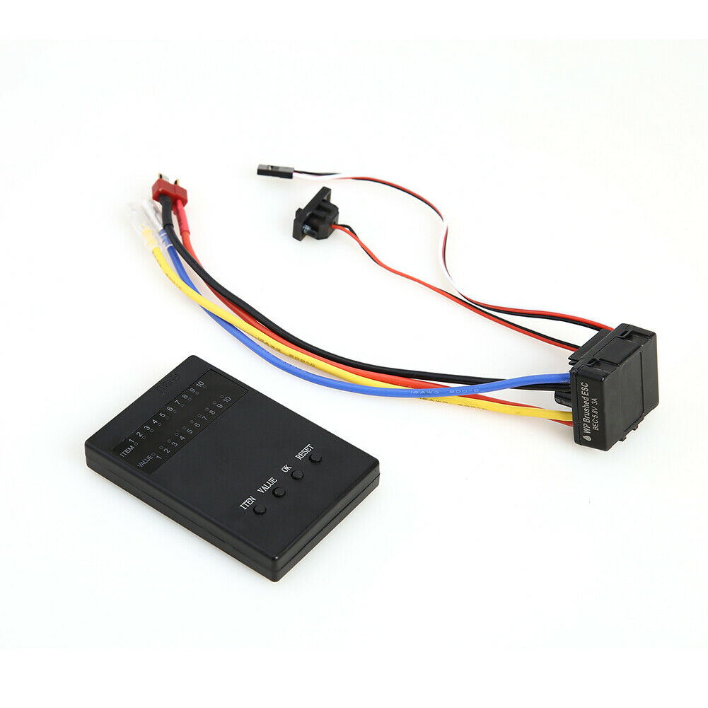 New 1:10 1/8 WP Crawler Brush Brushed 5.8V/ 3A 80A ESC With Program card