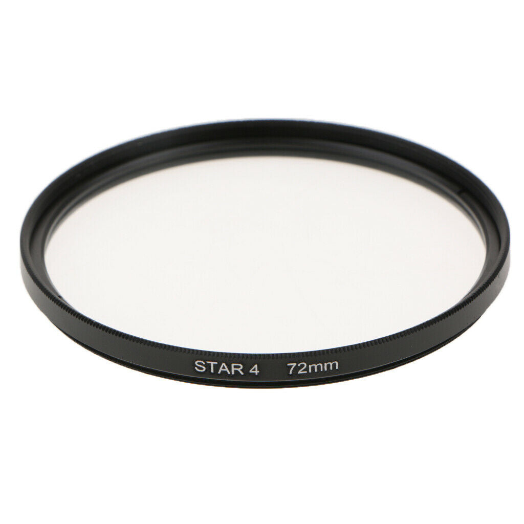 72 mm 4-Point Star Light Cross Circle Lens Filter Made of Optical Glass