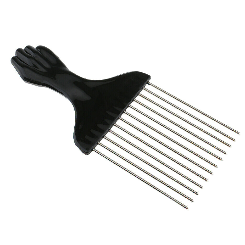 Stainless Steel Salon Haircutting Styling Hairdressing Barber Hairbrush Comb