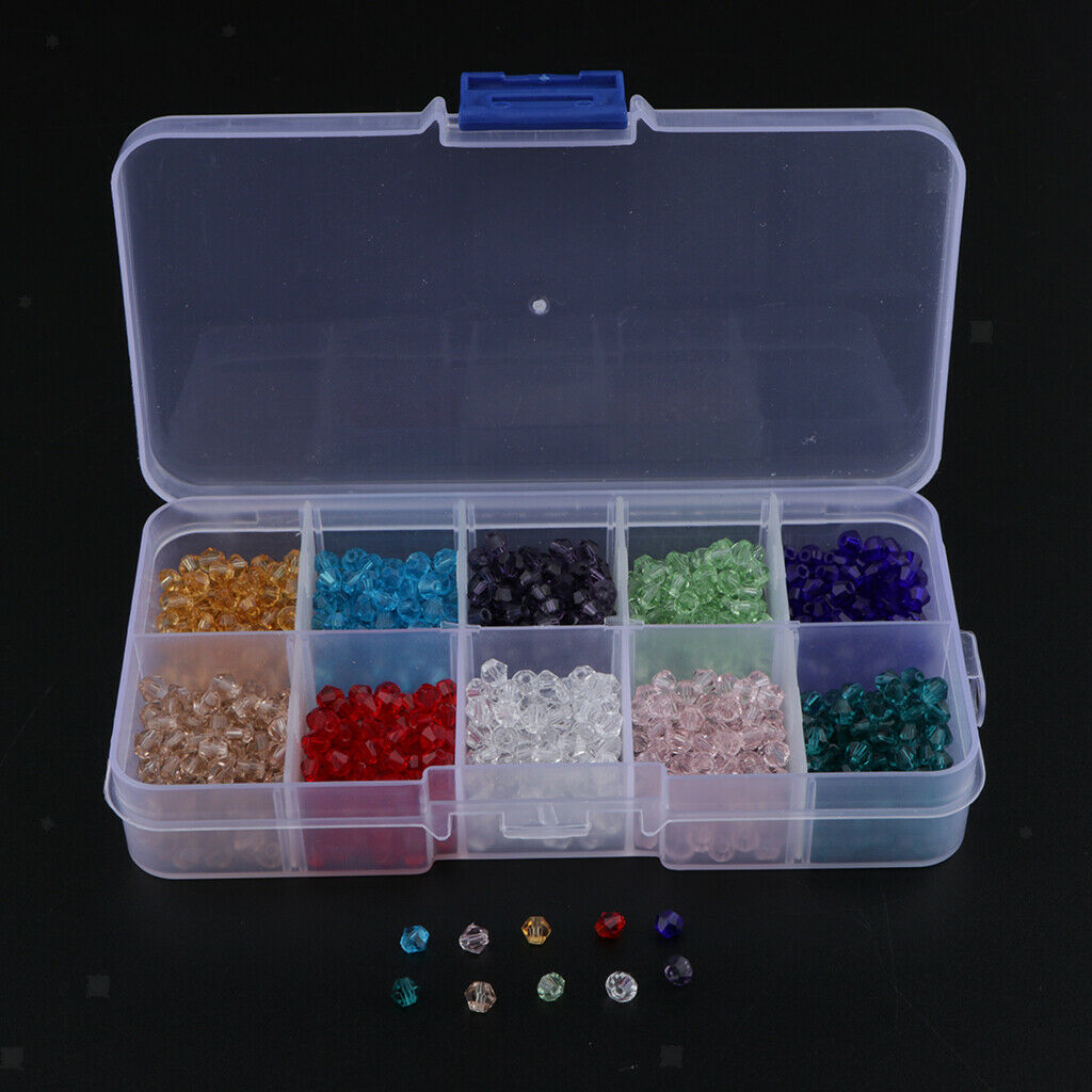 Wholesale Glass Beads Loose Beads with Box Earrings Bracelet Spacer Beads
