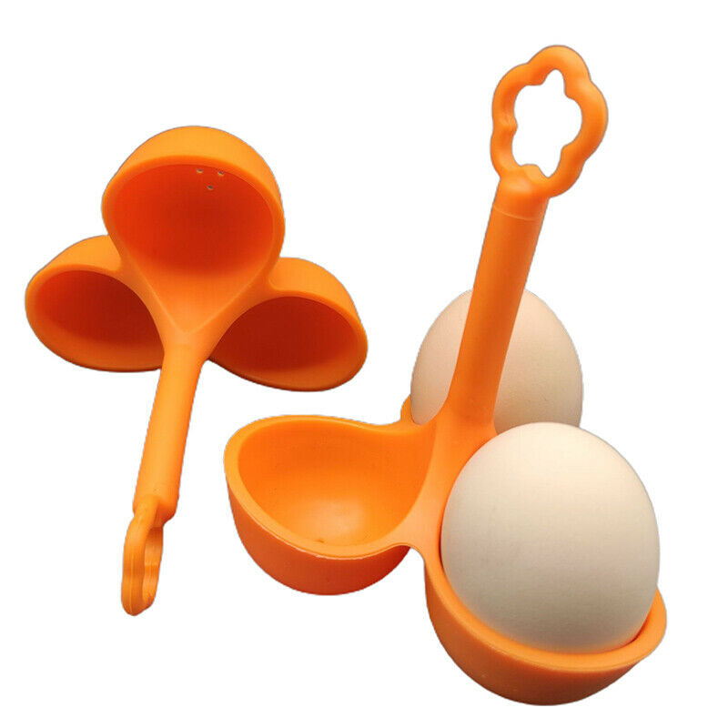 3 Holes Egg Container Handle Separator Boiled Egg Holder Silicone Tr.l8
