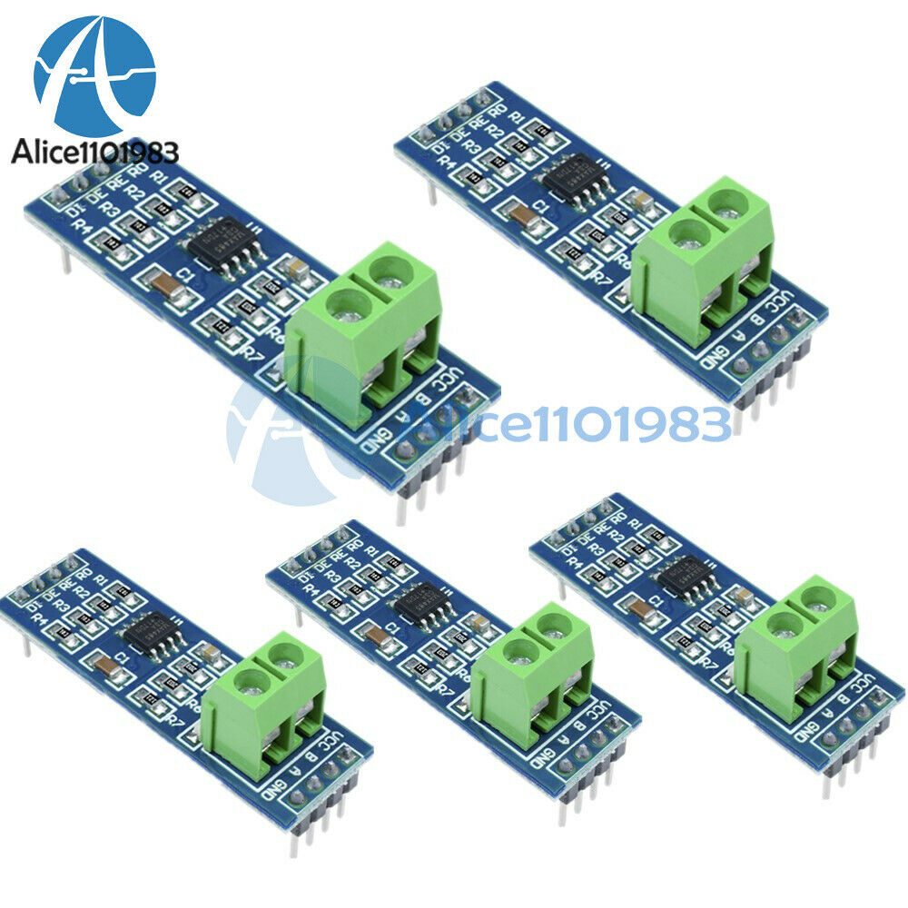 5PCS MAX485 RS-485 TTL  to RS485 MAX485CSA Converter Module For Arduino