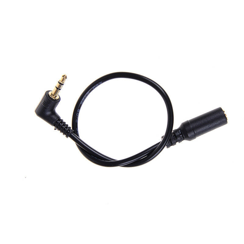 Audio stereo 3.5mm 3pole  male female 90 degree right angled extension cabl DD