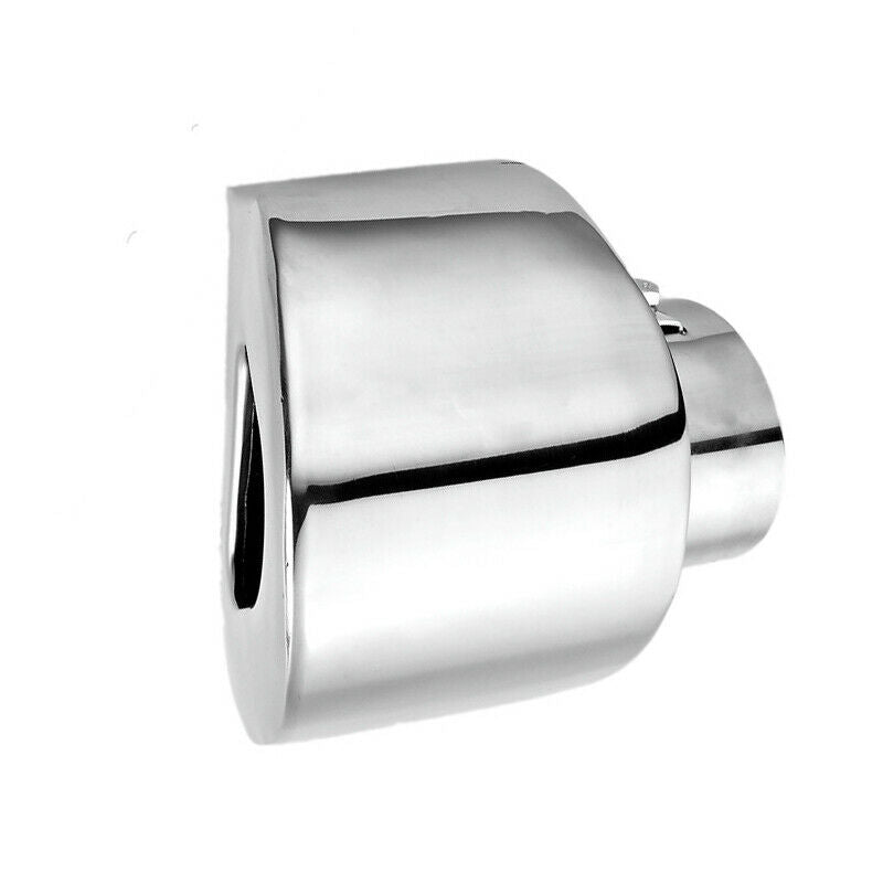 1PC 63MM 2.5" inlet Car SUV Exhaust Tip Chrome Stainless Steel Muffler Tail Pipe