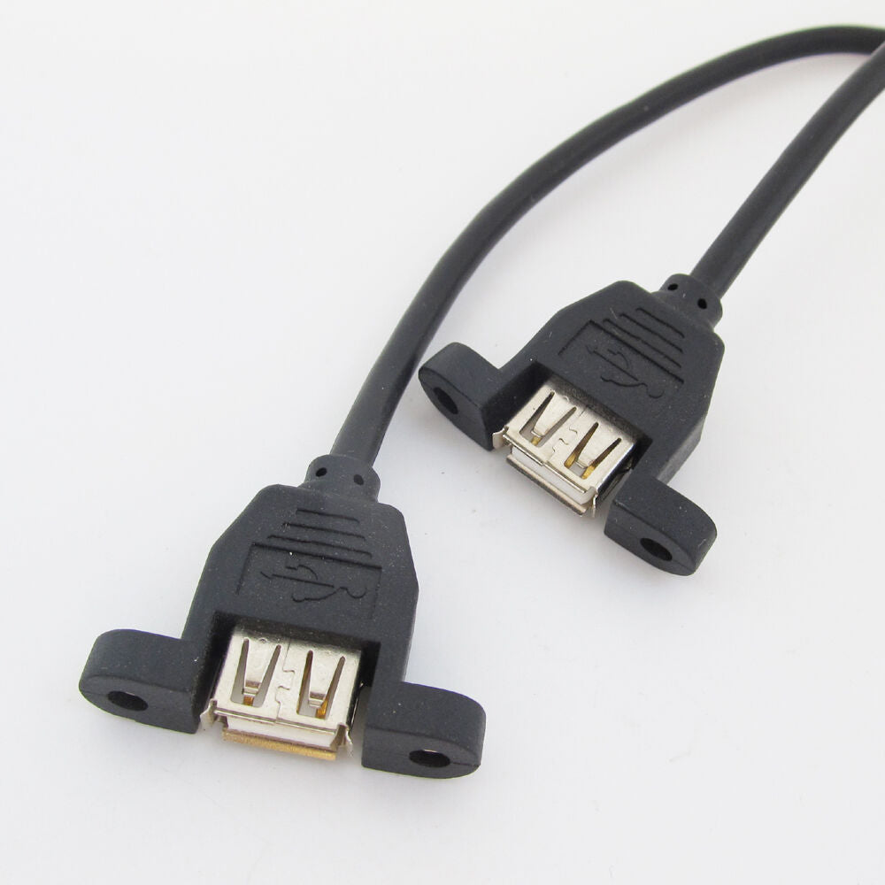 20pcs 0.5M 2 Port USB A Female to Internal 2x5 way  9 Pin Header Adapter Cable