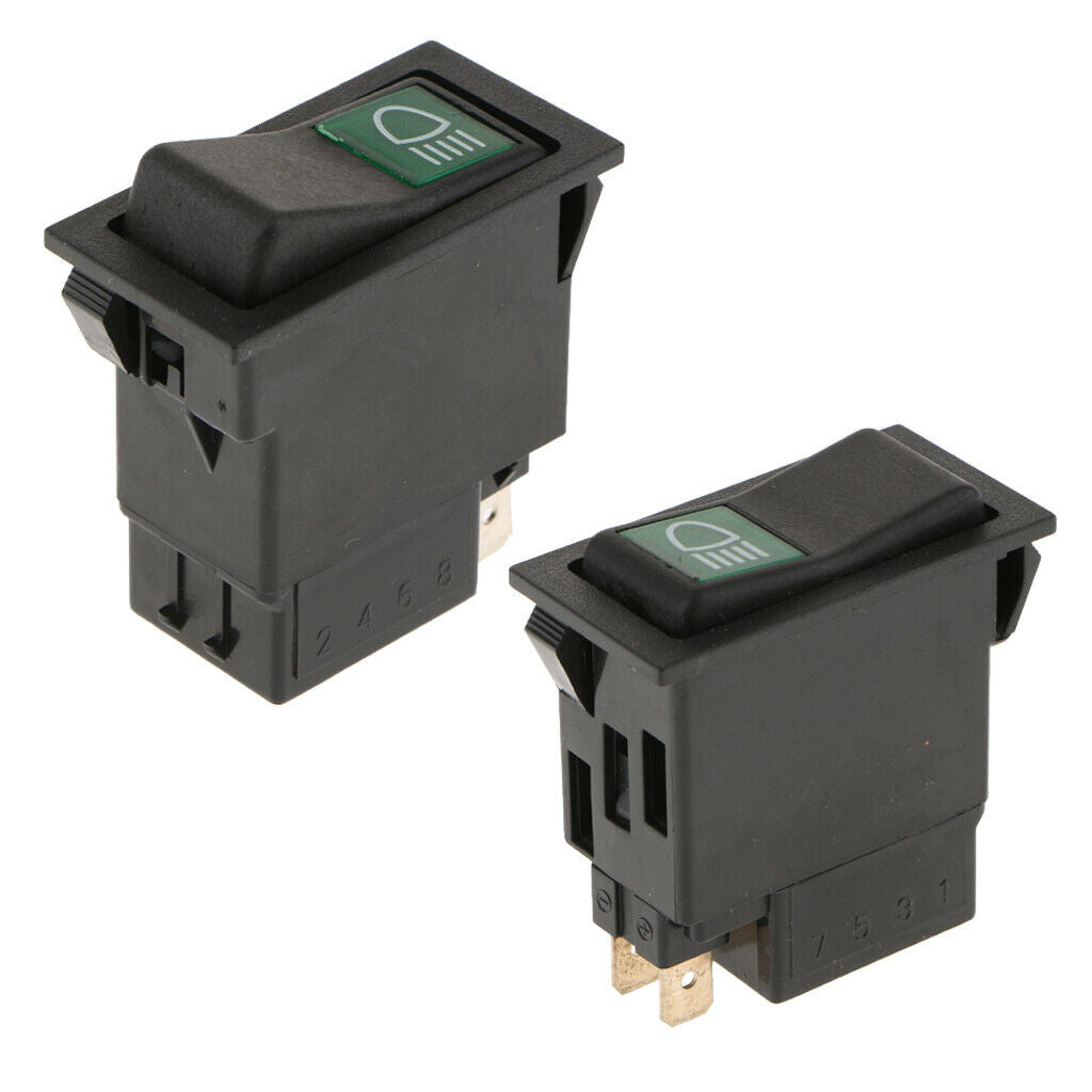 2PCS  2 Pin/3Pin Fog Light On/Off Push Button Rocker Switch for Car Trucks