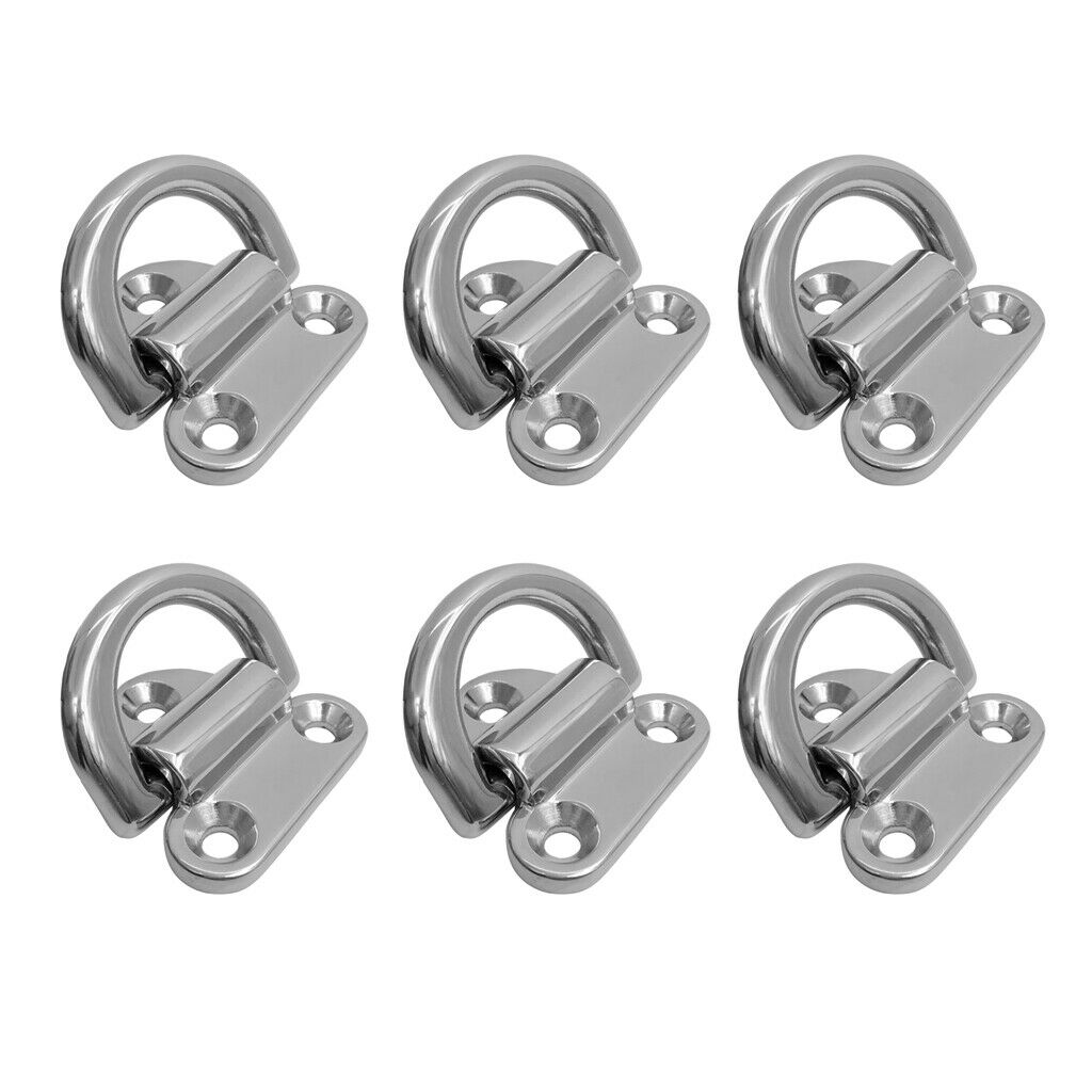 6     Pcs     Tie     Down     Point     Lashing     Ring     Staple     Cleat