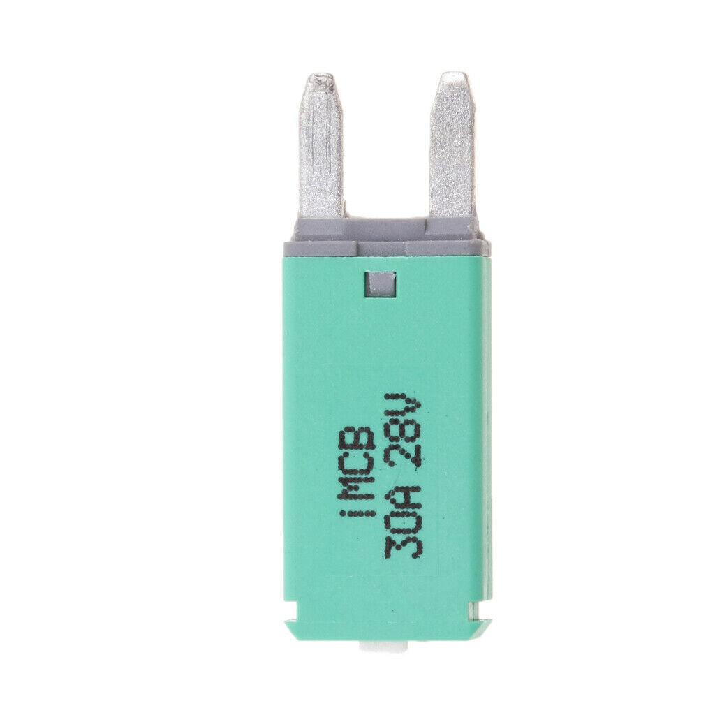 2 Pieces 7.5A+30A Car ATM Mini Blade Fuse Kit Circuit Breaker Manual Reset