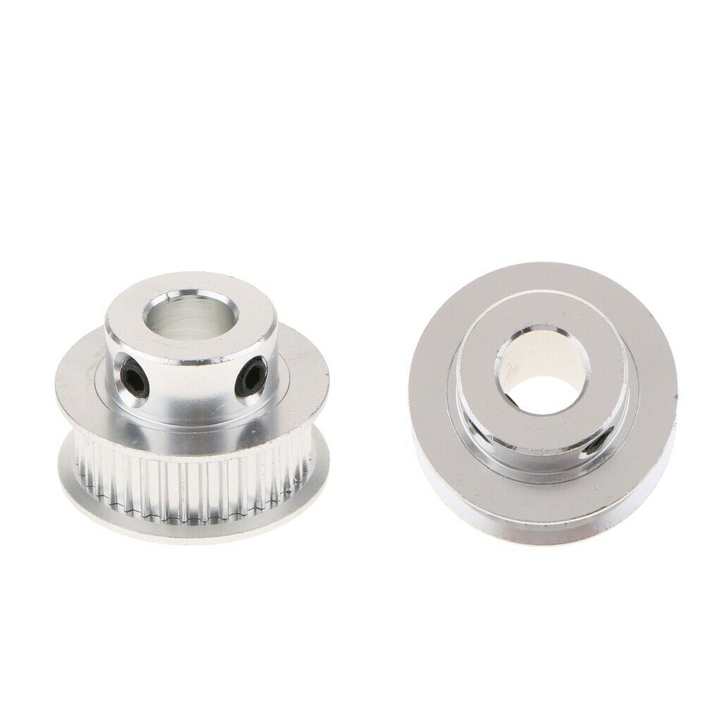 2pcs/GT2 Synchronous Wheel 36 Teeth 8 Mm Bore Aluminum Timing Pulley