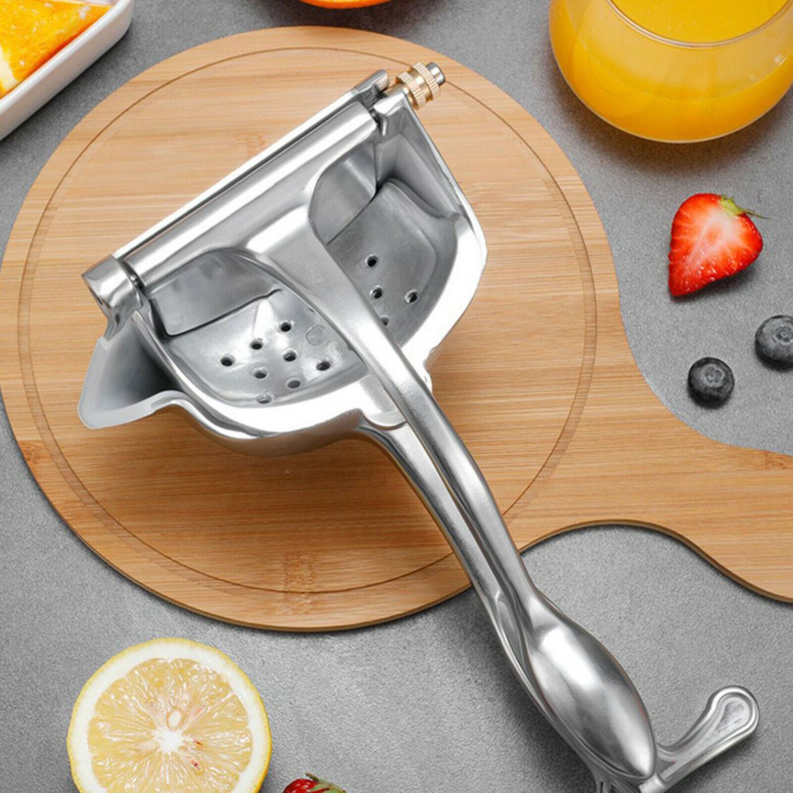Aluminum Alloy Manual Fruit Juicer Sugarcane Lemon Squeezer Kitchen Bar