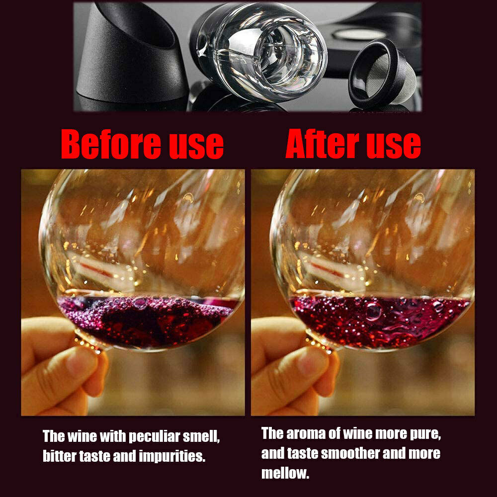 Wine Aerator Red Air Aerating Strainer Decanter for Wine Lover Family Party Bar