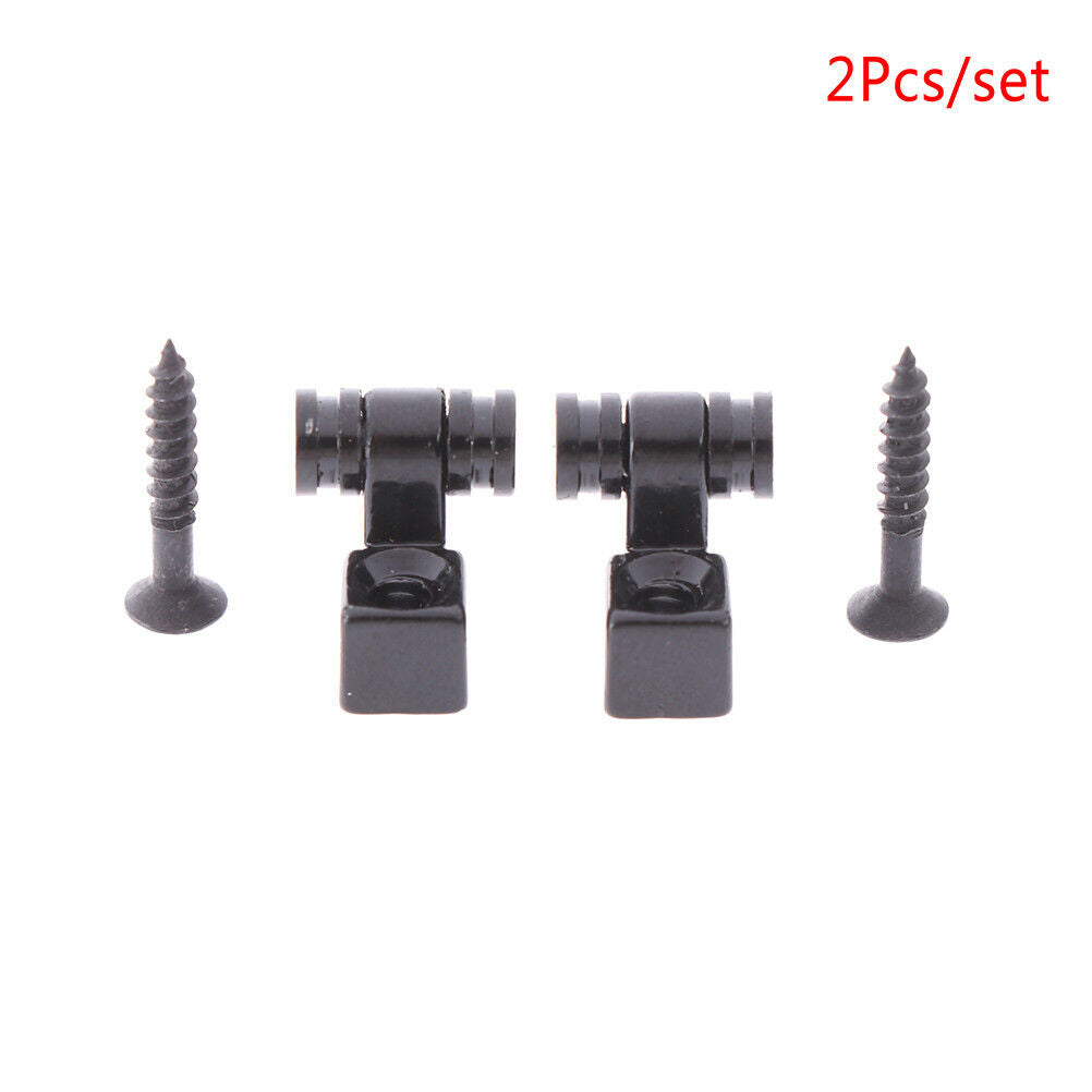 2PCS Black Roller String Tree Guide Retainer Parts For Electric Guitar.l8