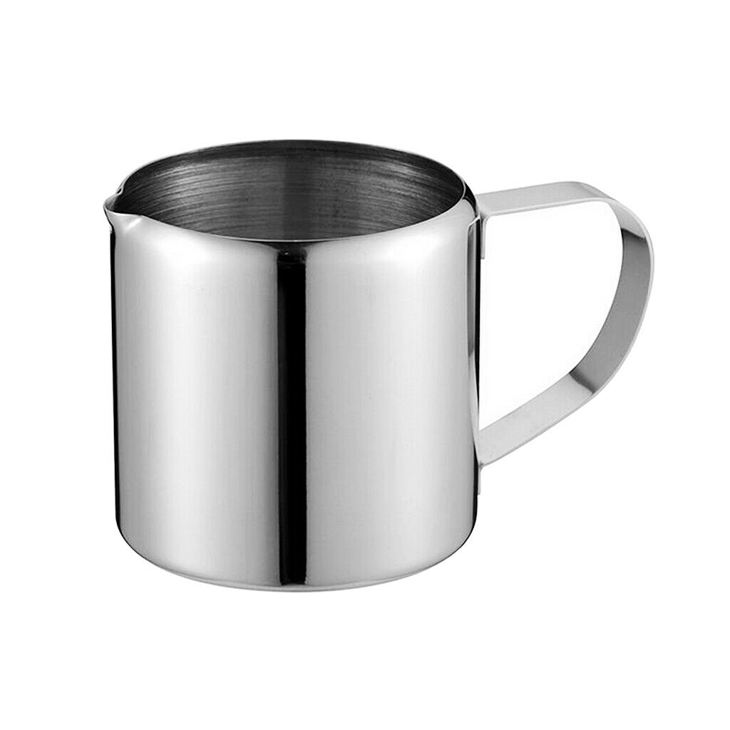 2Pcs 1 2oz Milk Frothing Pitcher Stainless Steel Creamer Frothing Pitcher