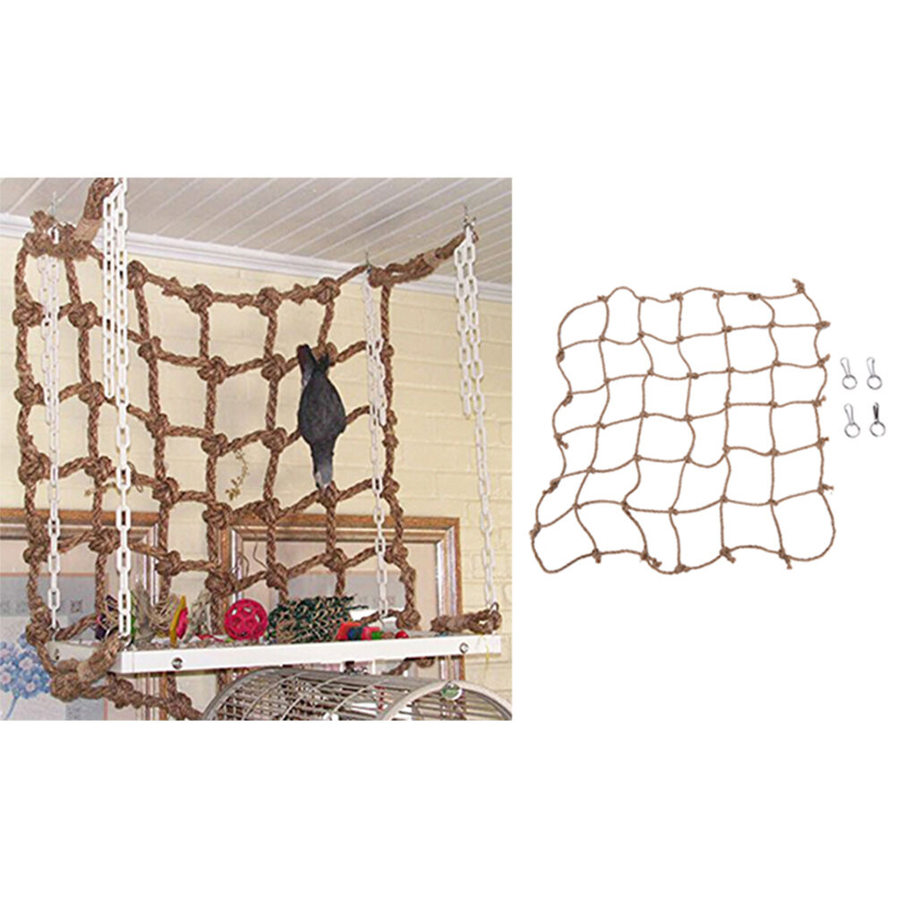 Parrot Birds Climbing Net Jungle Fever Rope Small Animals Toys Fad US