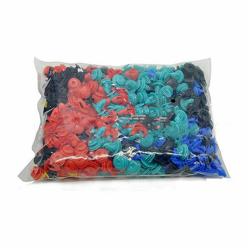 510PCS 8 Kinds Auto Door Bumper Fenders Fastener Retainer Rivet Push Pin Clip