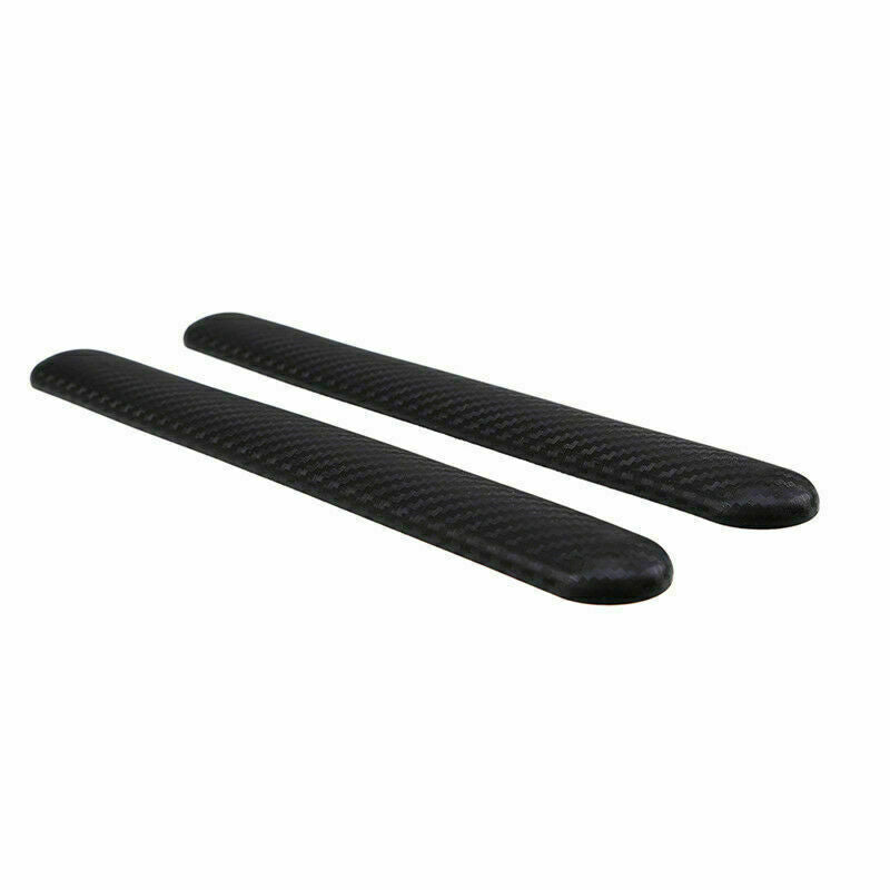 2Pcs Universal Car Carbon Fiber Body Corner Bumper Guard Anti-rub Protector Bars