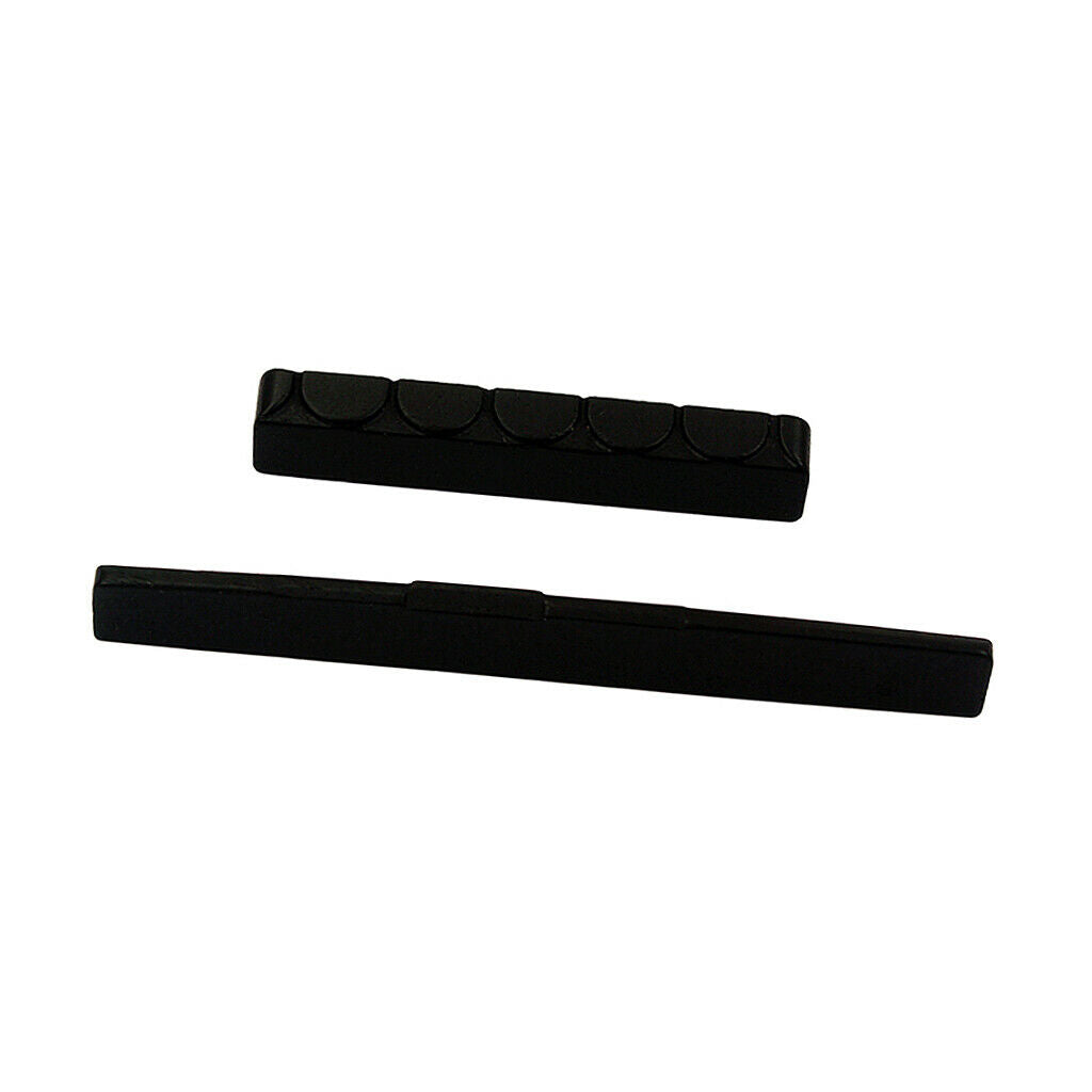1 set of ebony saddles for classical guitar parts