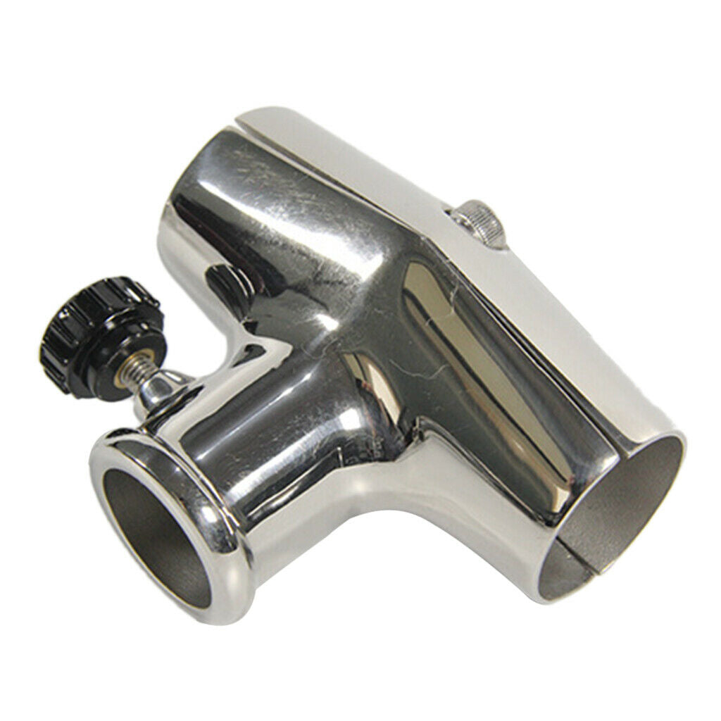 Stainless Steel Boat Flag Pole Flagpole Holder Socket for 22-25mm Pipe