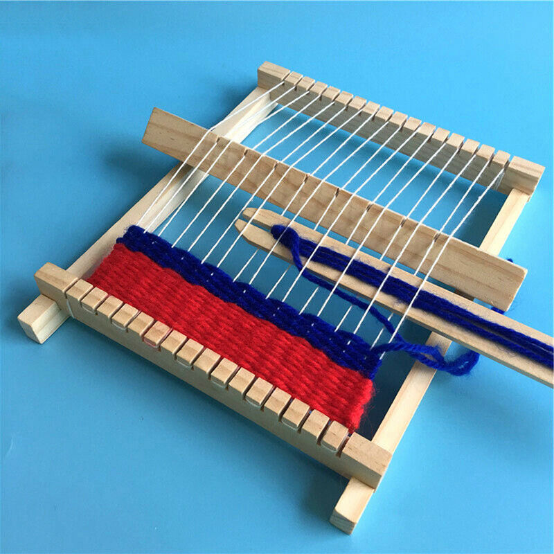 Wooden Weaving Loom Craft Yarn DIY Hand Knitting Machine Kids Educational.l8