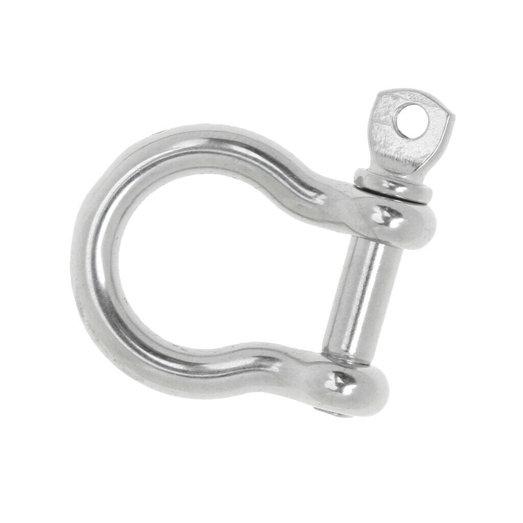 3 Pieces of D Ring Shackle Boat Anchor Shackle 304 Stainless Steel Chain Shackle