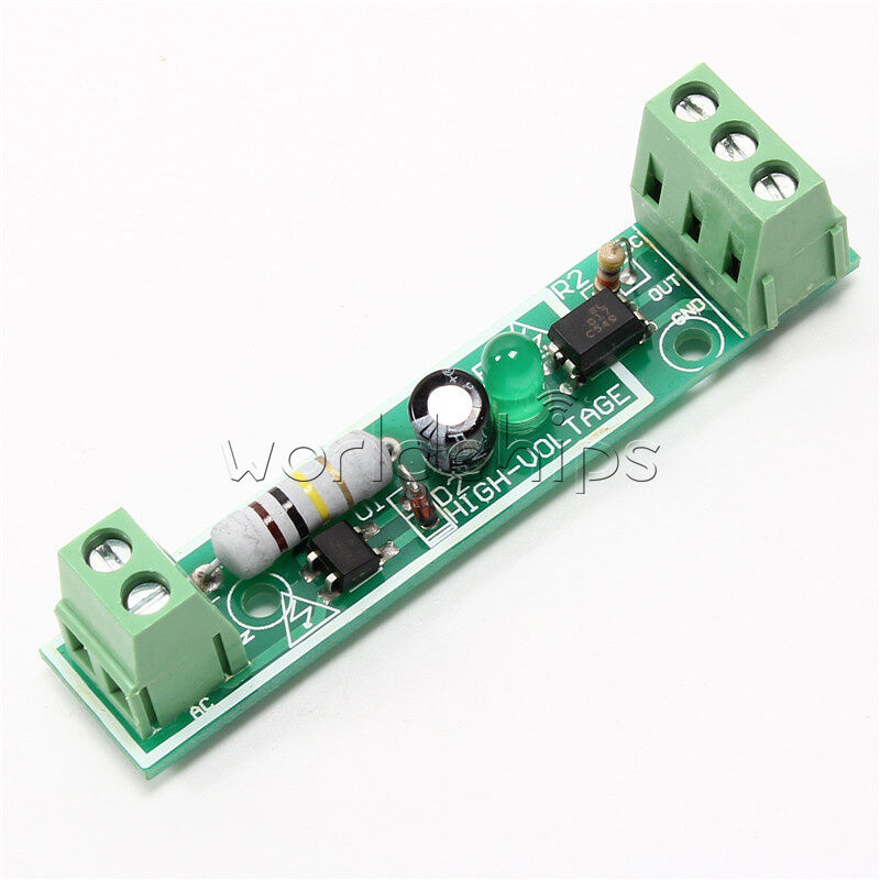 1 Channel AC 220V Optocoupler Isolation Module Detect Board Adaptive For PLC