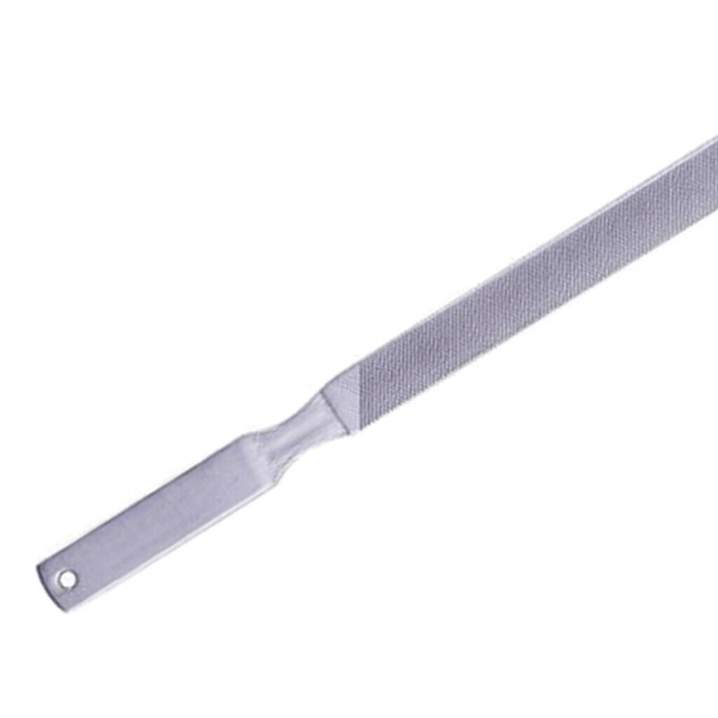 2Pcs Stainless Steel Exfoliating Nail Files Double Sided File Bar Grinding