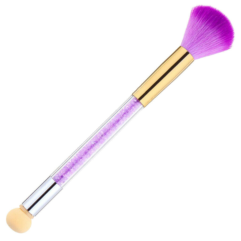 Nail Care Manicure Dust Remover Cleaner Brushes Makeup Powder Brushes Purple