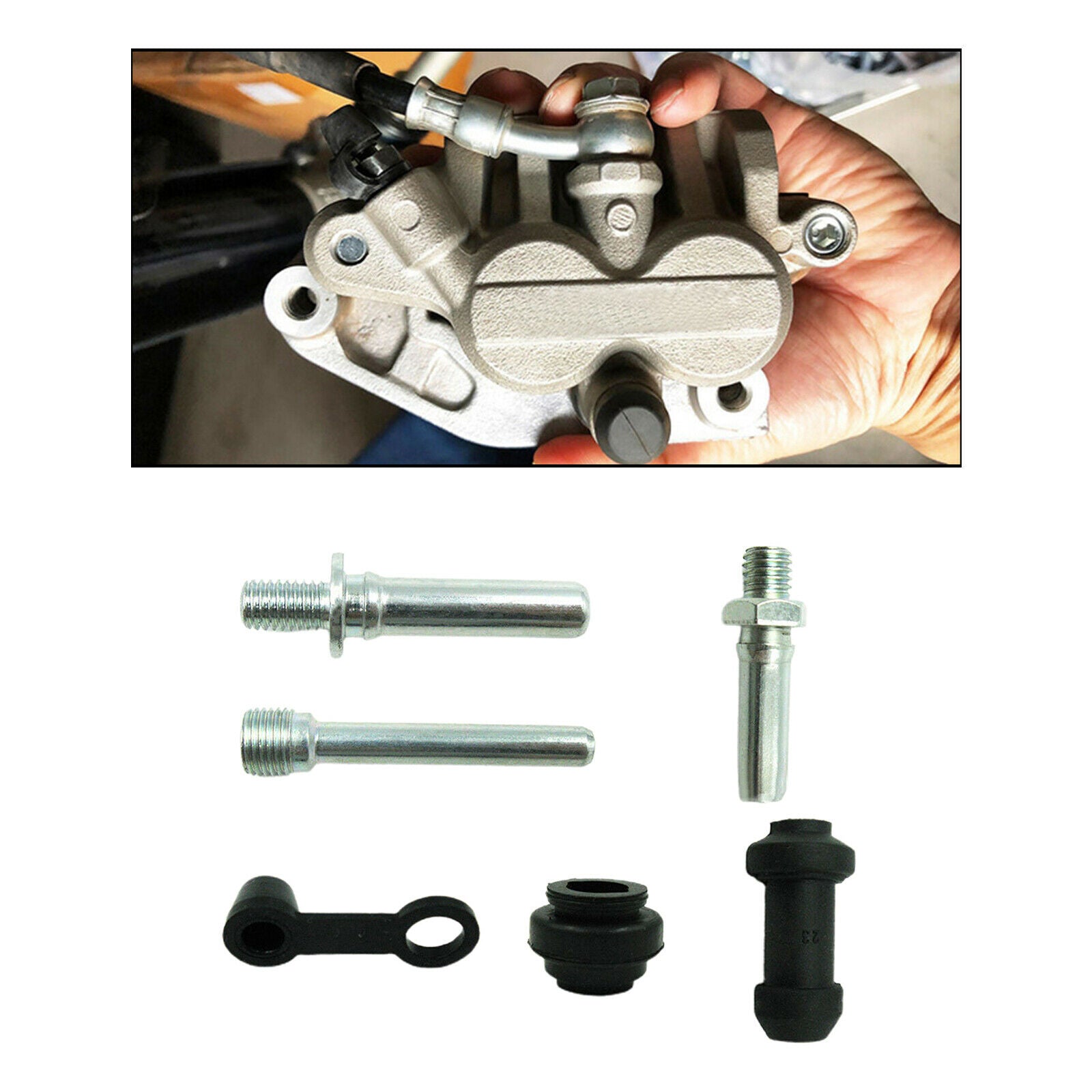 Brake Caliper Repair Kit Rear Caliper Guide Pin Rebuild Fit for YAMAHA YZF