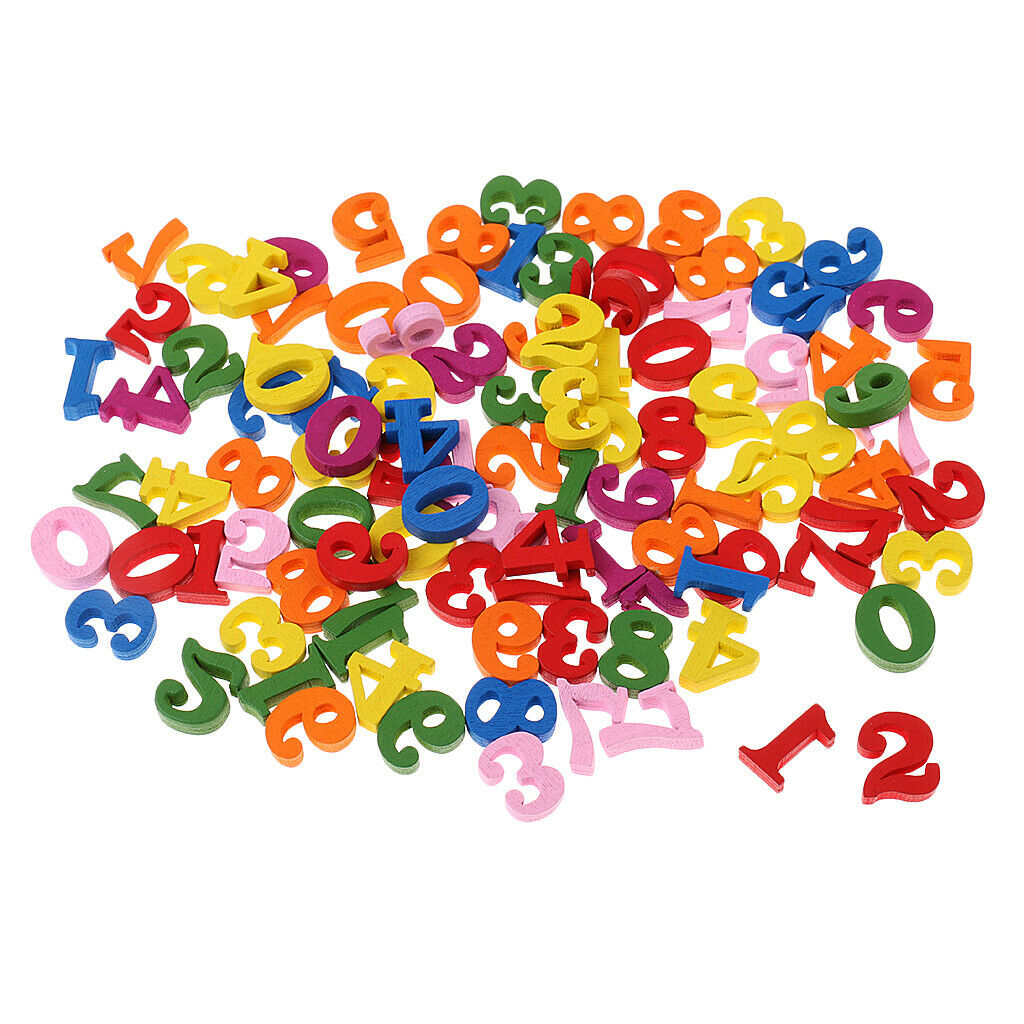 100 Pieces Multi Color Numbers for Kids Baby Math Counting Teaching Toys