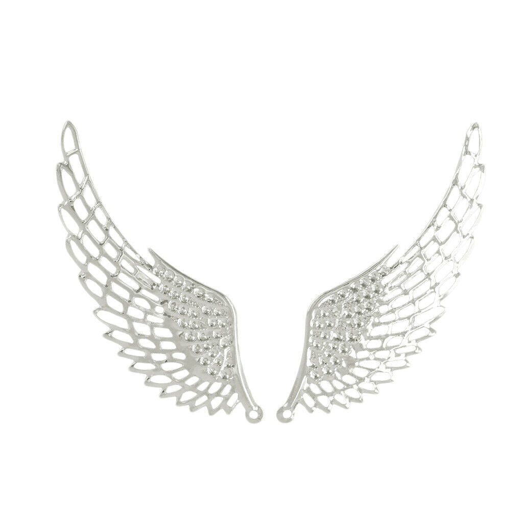 12 pieces angel wing charms pendants for crafting charms beads