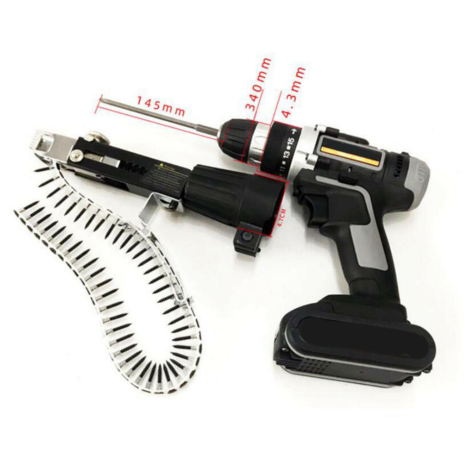 Nail Gun Adapter Electric Drill Screw Chain Spike Cordless Electric Drill