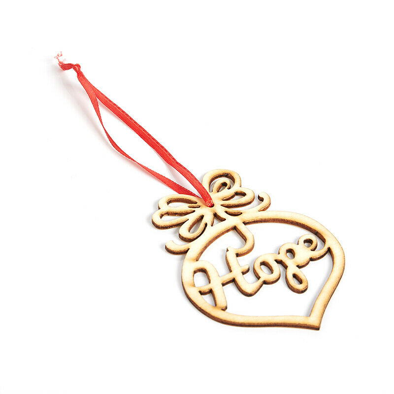 6 pieces wooden Christmas label Christmas ornaments Christmas party decorat KX