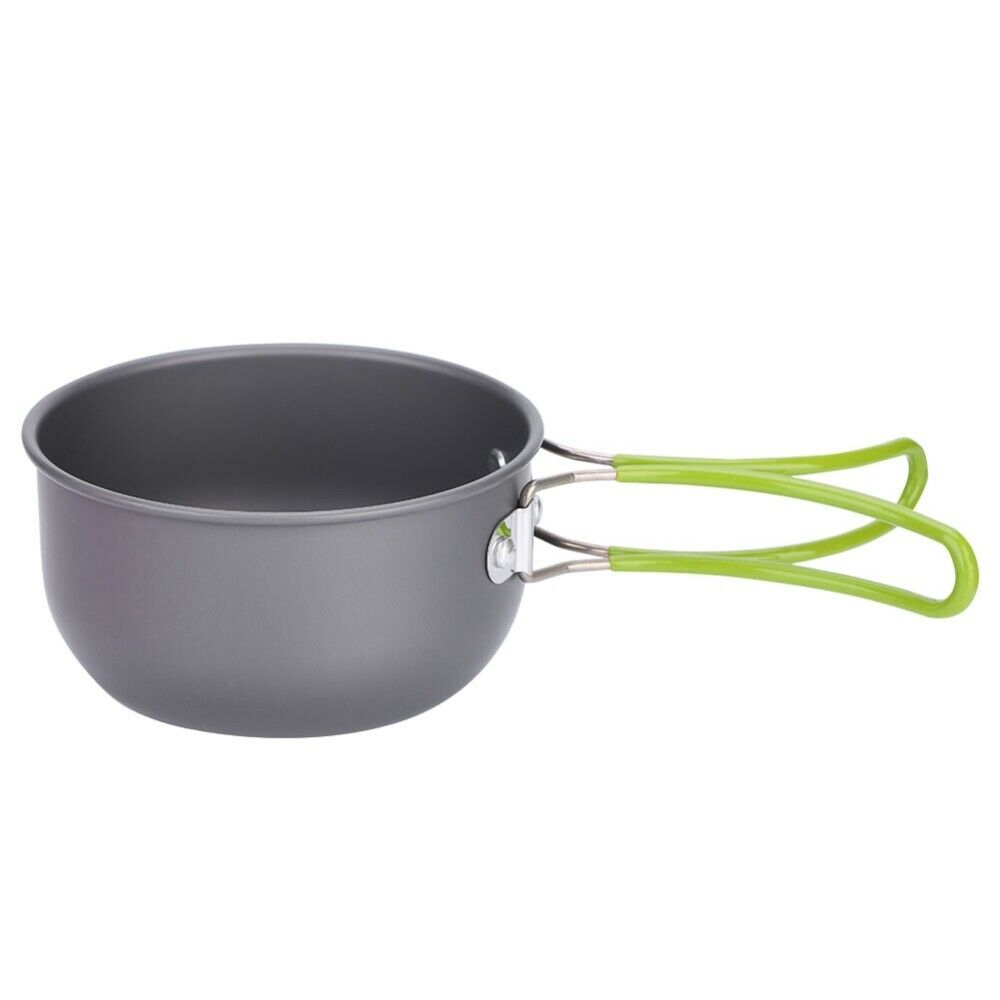 11Pcs Outdoor Camping Hiking Cookware Cooking Picnic Pot Pan Set For 1-2 Person