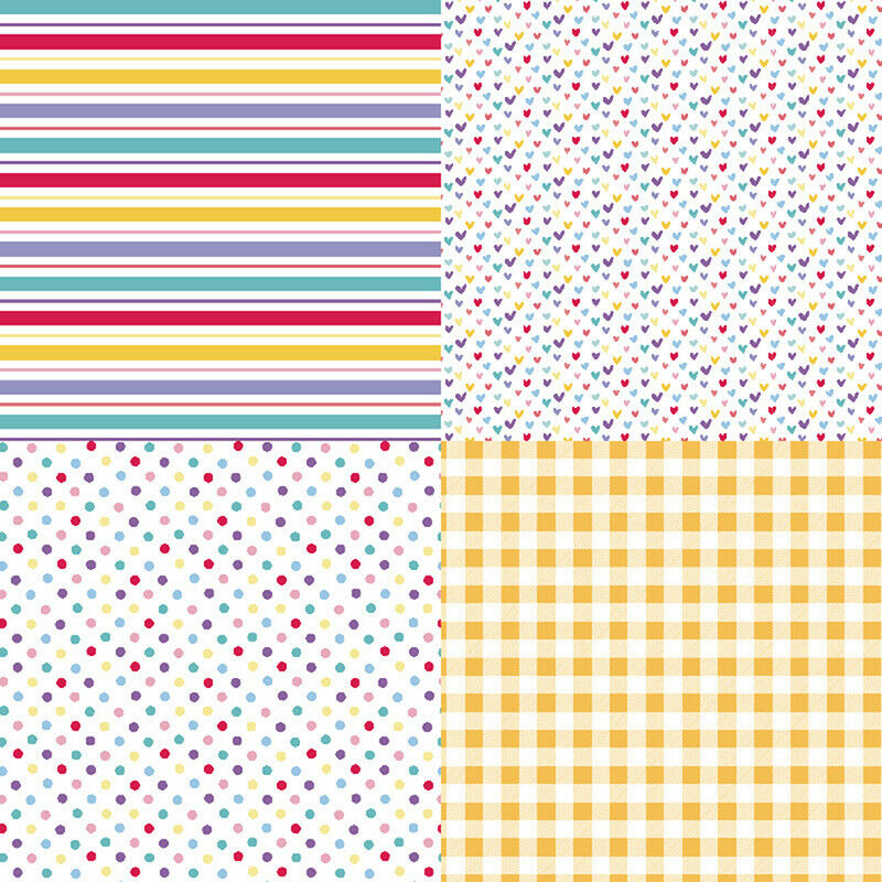 24 sheets 6"X6" Rainbow patterned paper pad Scrapbooking paper pack Backg.l8