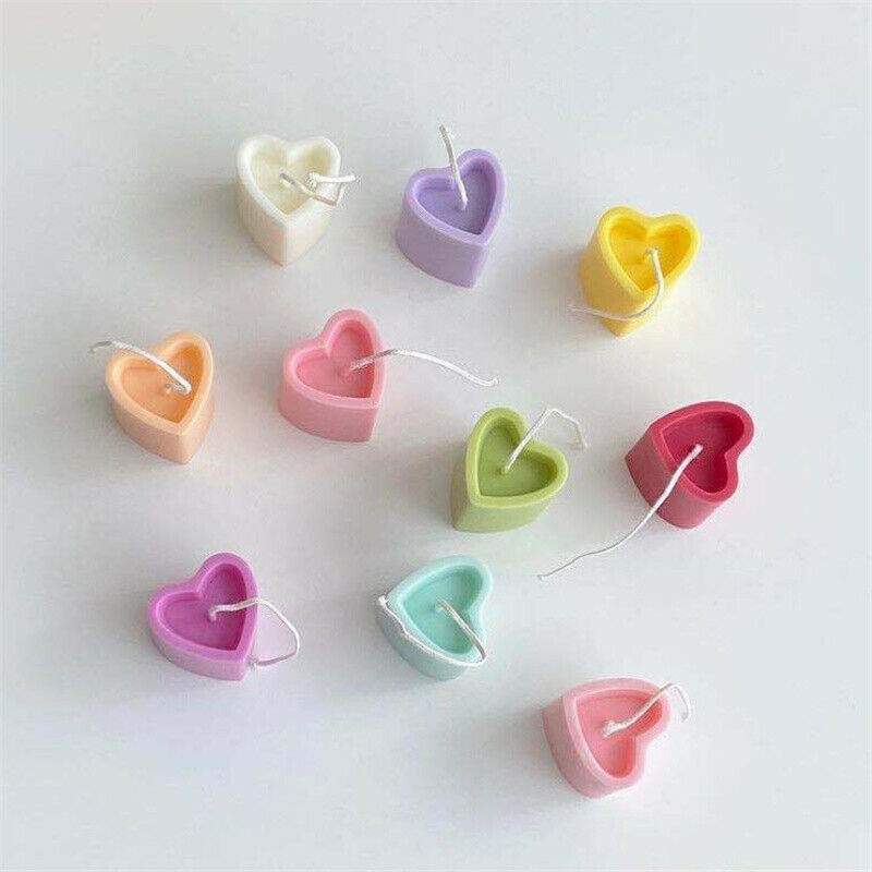 Heart-shaped Candle Mold DIY Handmade Soap Candle Mould Acrylic Candle Making