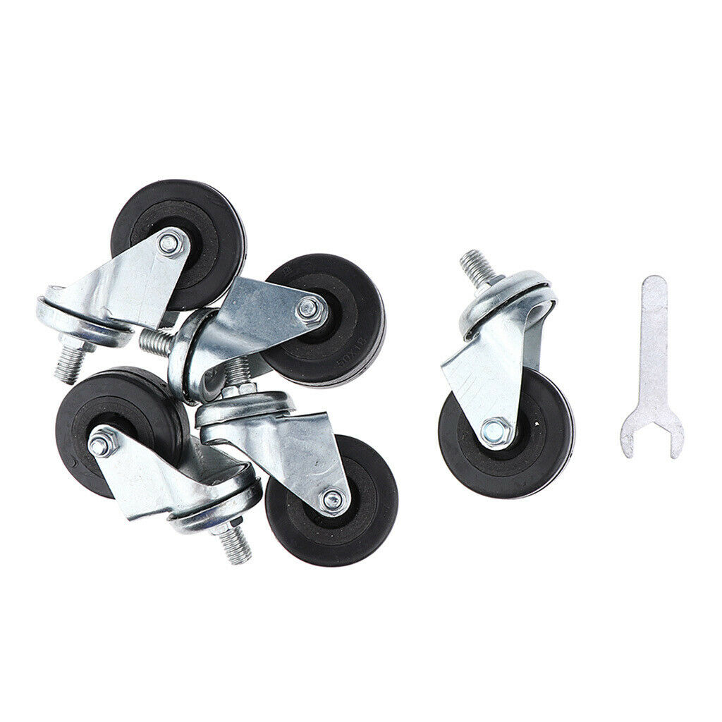 5pcs Smooth Universal Replacement Casters Office Salon Chair Caster Wheels B