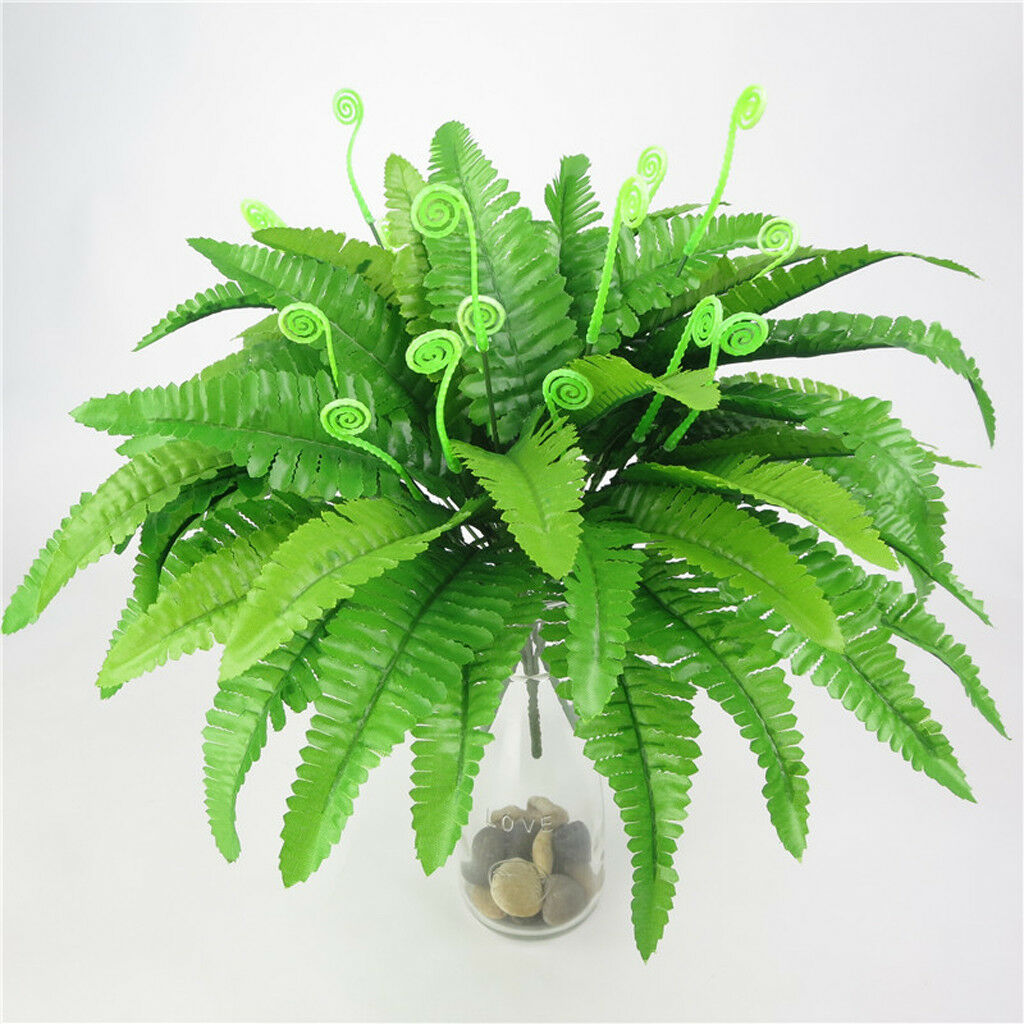 Wall Hanging Artificial Plastic Fern Leaf Garland Wedding Floral Decor b