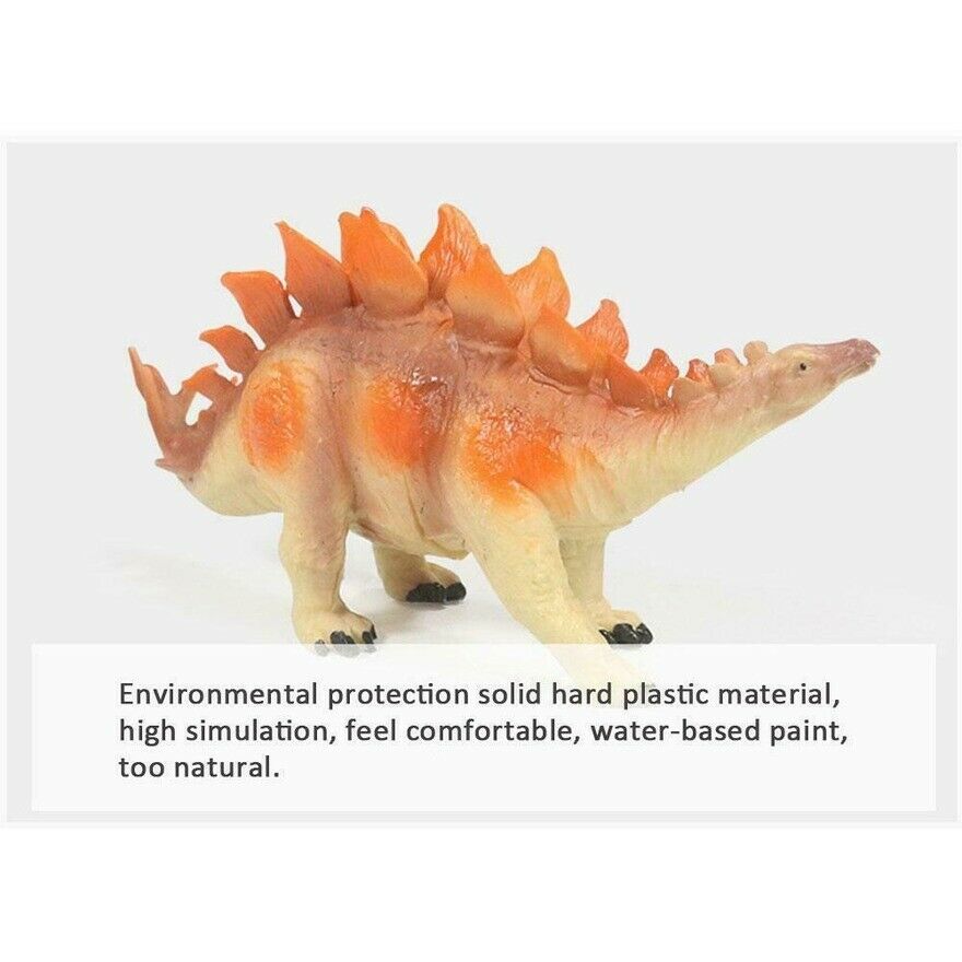 6x Large-sized Dinosaur Set Jurassic Animal Action Figures Kids Toys N