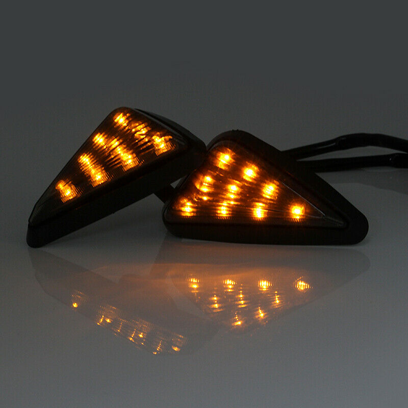 2PCS Universal Motorcycle Bike LED Flashing Turn Signal Indicator DRL Taillights
