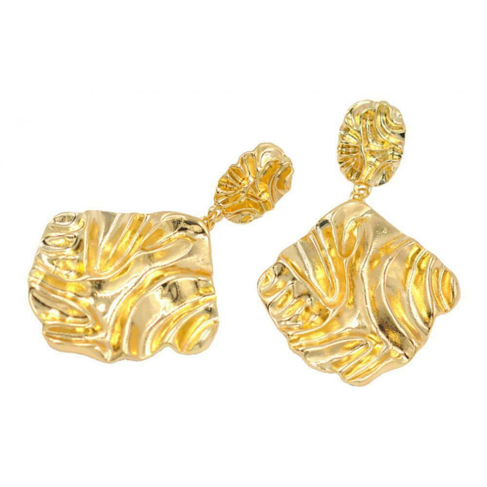Chic Fashion Women Golden Geometric Dangle Earrings Ear Studs Statement