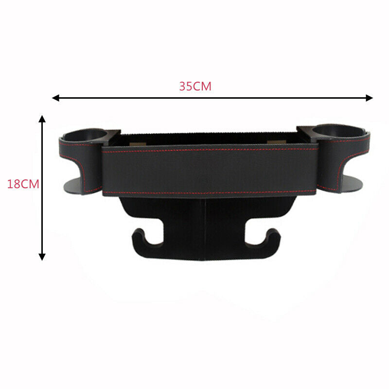 Universal Car Dual Cup Holder Storage Seat Side Water Bottle Drink Interior Box